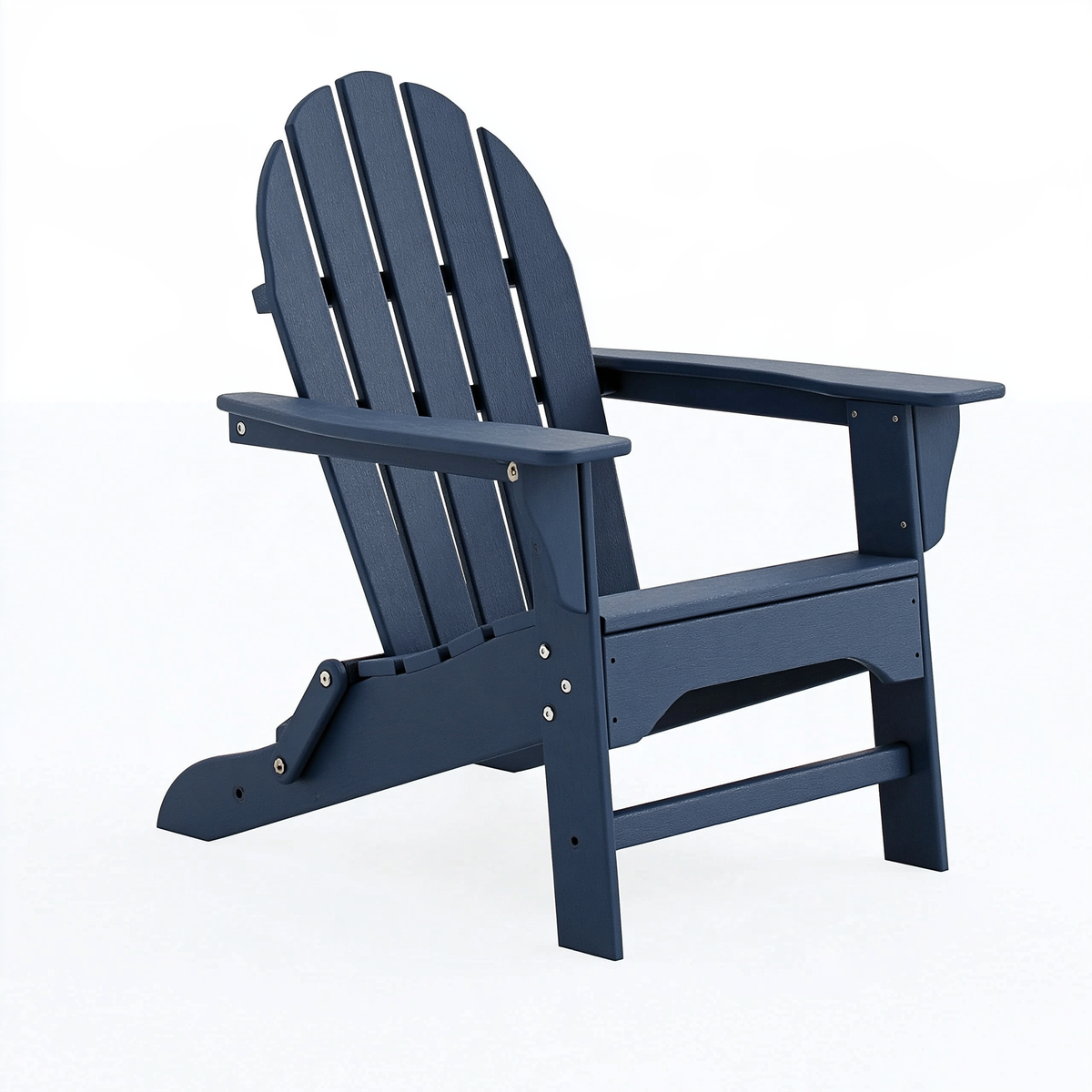 Sedia Adirondack 83 x 80 x 95 cm in plastica blu navy da esterno pieghevole
